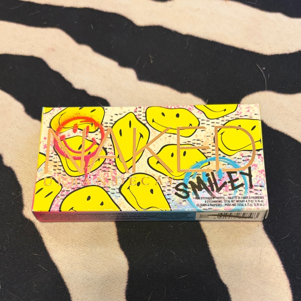 Urban Decay Smiley Palette with Yellow and Pink Accents